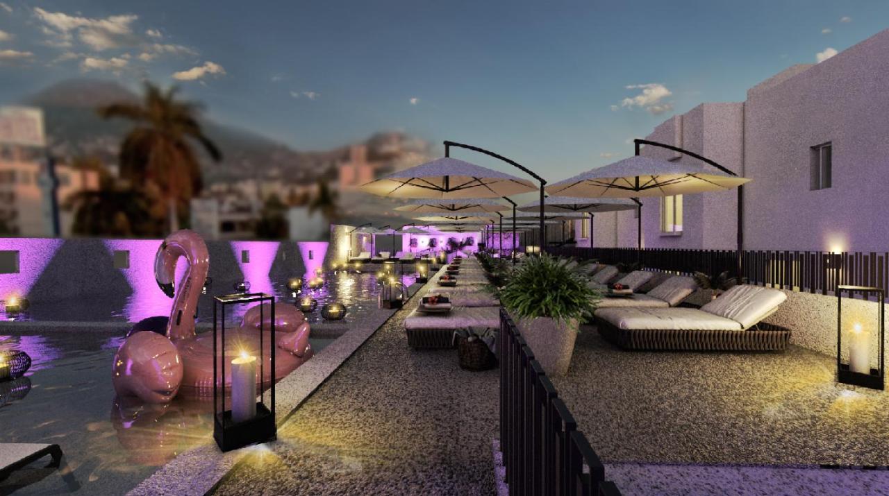 เอชเอส ฮอตซอน สมาร์ต อะกาปุลโก Hotel อากาปุลโก ภายนอก รูปภาพ The rooftop bar